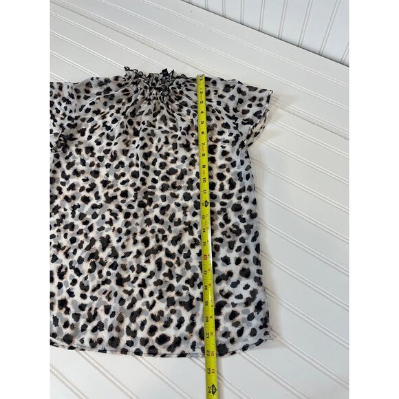 Express Pink Floral Bell Sleeve BLouse & Animal Print Top Womens Bundle Size S - Picture 8 of 9